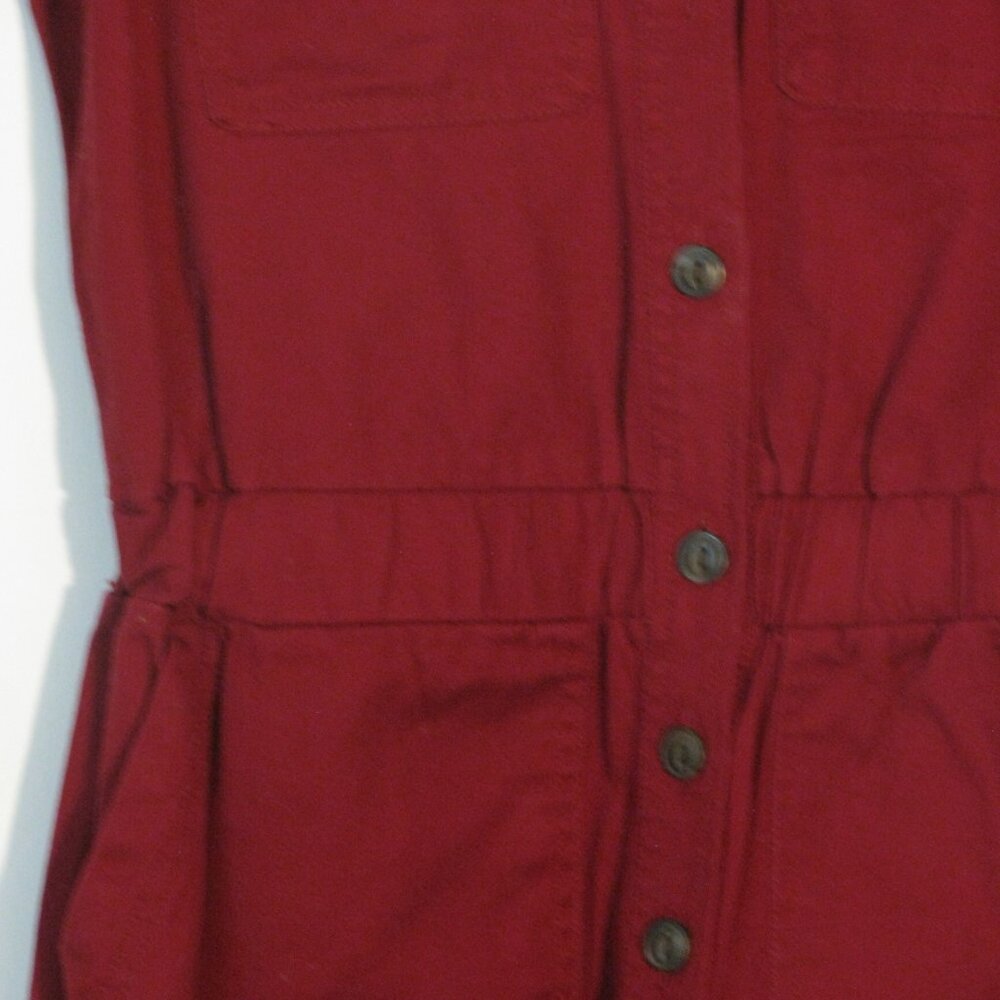 Universal Threads Jumpsuit Size 4 NWT $40 Red Pockets Button Up Cropped - Picture 3 of 6